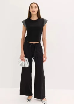 Shirt mit Schulterpolstern