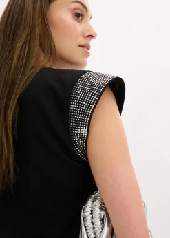 Shirt mit Schulterpolstern