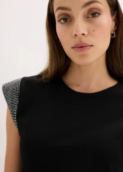 Shirt mit Schulterpolstern