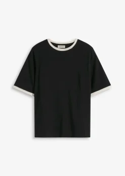 Shirt mit Spitzenborte