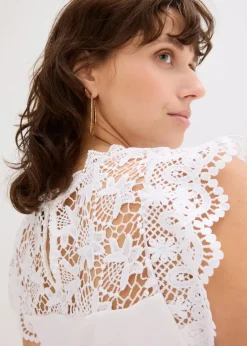 Shirt mit Spitzeneinsatz