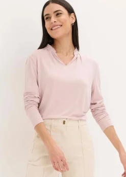 Shirt mit Stehkragen