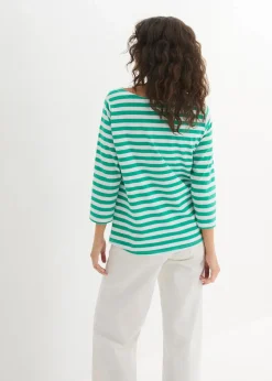 Shirt mit U-Boot-Ausschnitt