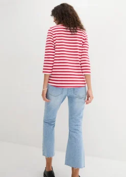 Shirt mit U-Boot-Ausschnitt