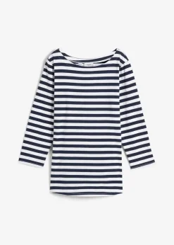 Shirt mit U-Boot-Ausschnitt