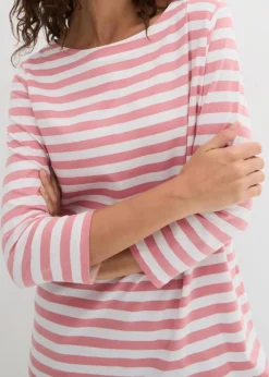 Shirt mit U-Boot-Ausschnitt