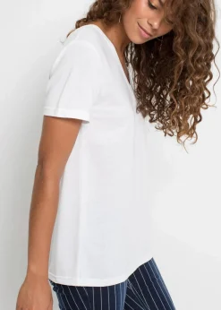 Shirt mit V-Ausschnitt