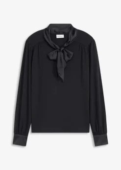 Shirt mit Viskose und Satinschluppe