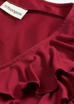 Shirt mit Volants aus softem Modal-Mix