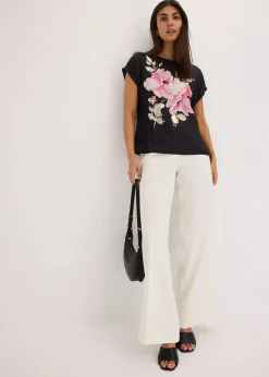 Shirt mit Webeinsatz