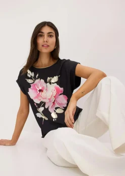 Shirt mit Webeinsatz