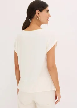 Shirt mit Webeinsatz