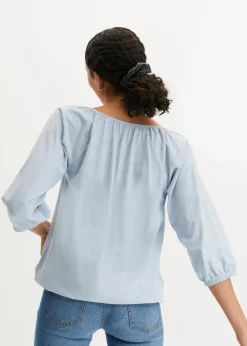 Shirtbluse aus reiner Bio-Baumwolle