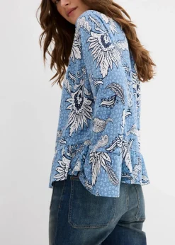 Shirtbluse aus softem Modal-Mix