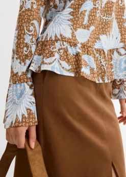 Shirtbluse aus softem Modal-Mix