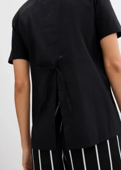 Shirtbluse mit Bindedetail