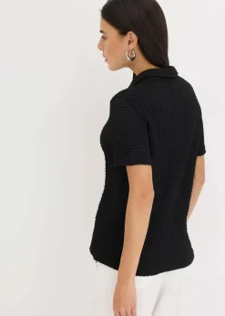 Shirtbluse mit Struktur