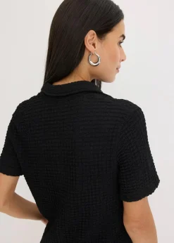 Shirtbluse mit Struktur