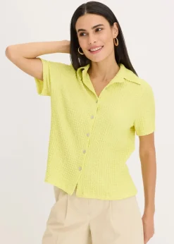 Shirtbluse mit Struktur