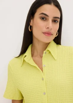 Shirtbluse mit Struktur