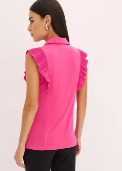 Shirtbluse mit Volants