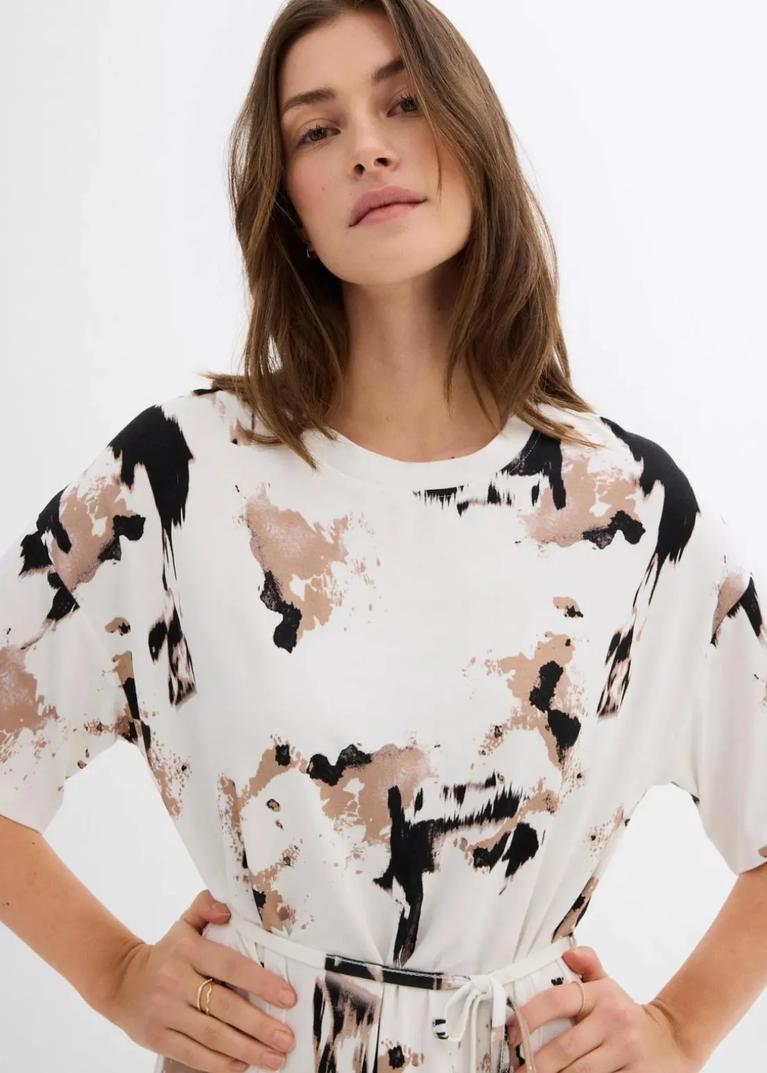 Shirtkleid aus feiner Viskose