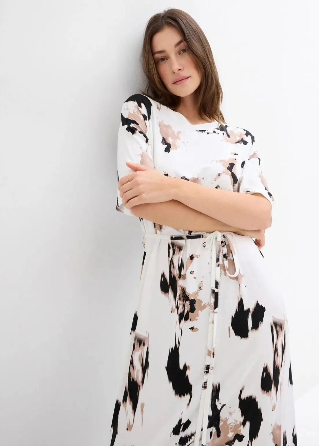 Shirtkleid aus feiner Viskose