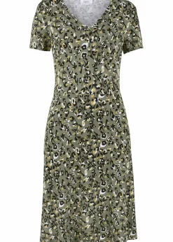 Shirtkleid aus fließendem Viskose-Mix