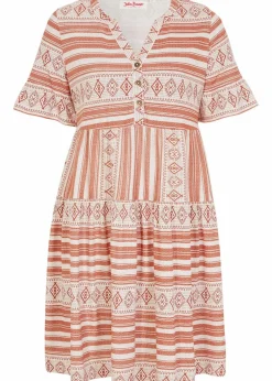 Shirtkleid aus fließendem Viskose-Mix