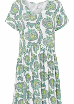 Shirtkleid aus fließendem Viskose-Elasthan-Mix