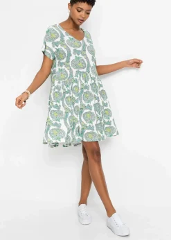 Shirtkleid aus fließendem Viskose-Elasthan-Mix