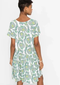 Shirtkleid aus fließendem Viskose-Elasthan-Mix