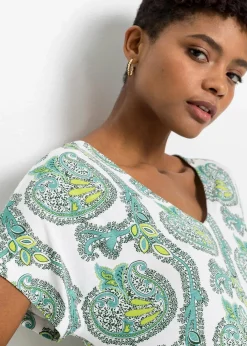 Shirtkleid aus fließendem Viskose-Elasthan-Mix