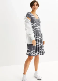 Shirtkleid aus fließender Viskose