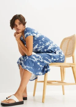 Shirtkleid aus fließender Viskose