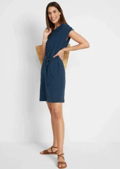 Shirtkleid aus reiner Baumwolle