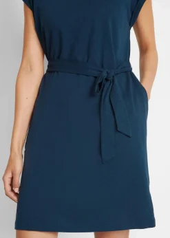 Shirtkleid aus reiner Baumwolle