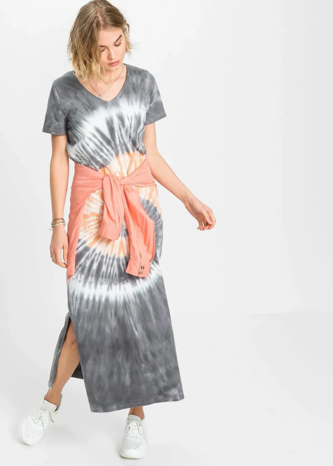 Shirtkleid aus reiner Baumwolle