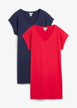 Shirtkleid aus reiner Bio-Baumwolle (2er Pack)