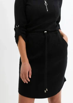 Shirtkleid aus schwerer Baumwolle