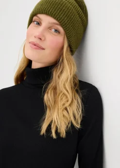 Shirtkleid aus schwerer elastischer Ripp-Qualität