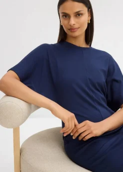 Shirtkleid aus softem Punto di Roma