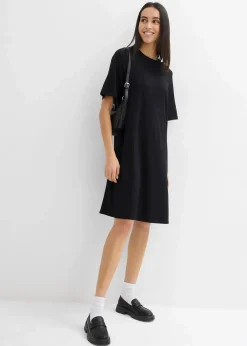 Shirtkleid in A-Linie aus Viskose-Mix