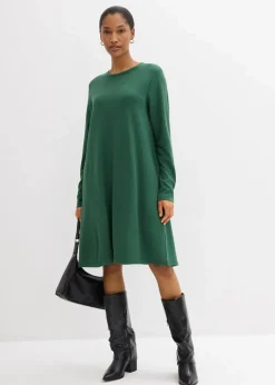 Shirtkleid in A-Linie aus Viskose-Mix