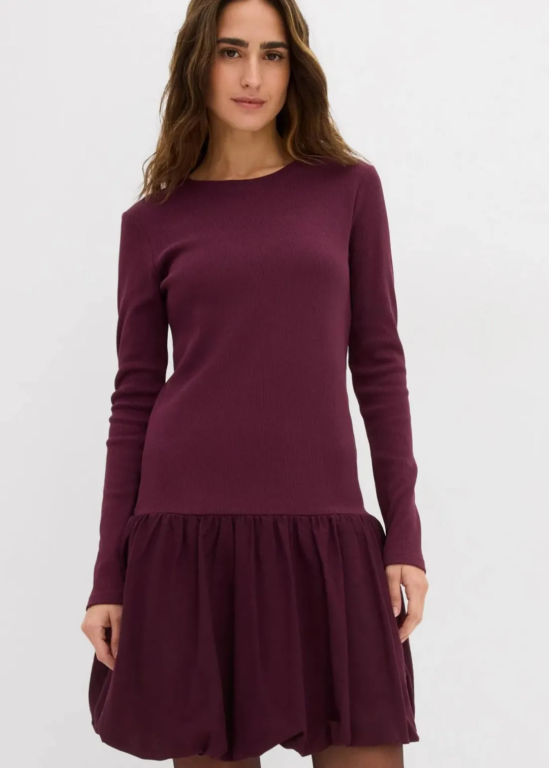 Shirtkleid mit Ballonrock