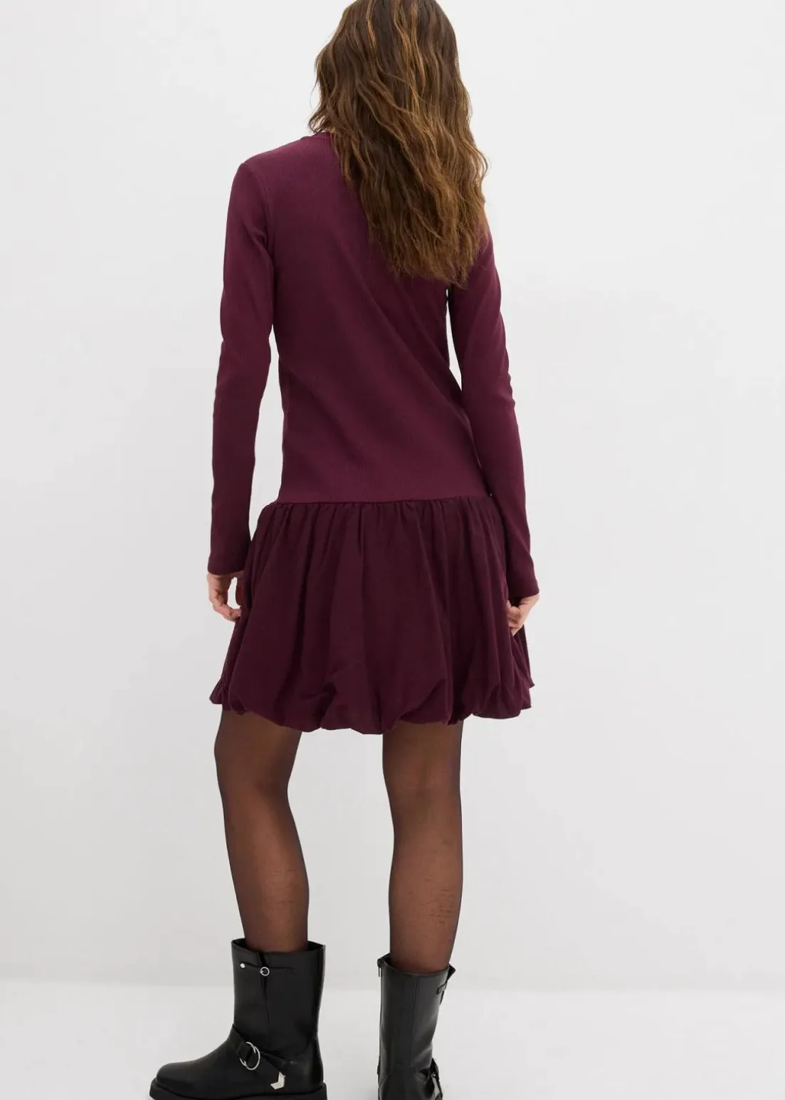 Shirtkleid mit Ballonrock