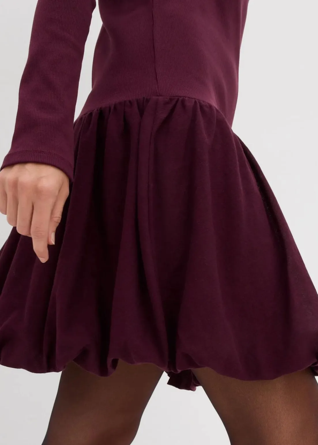 Shirtkleid mit Ballonrock