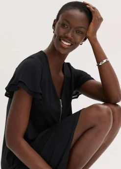 Shirtkleid mit Chiffonärmeln