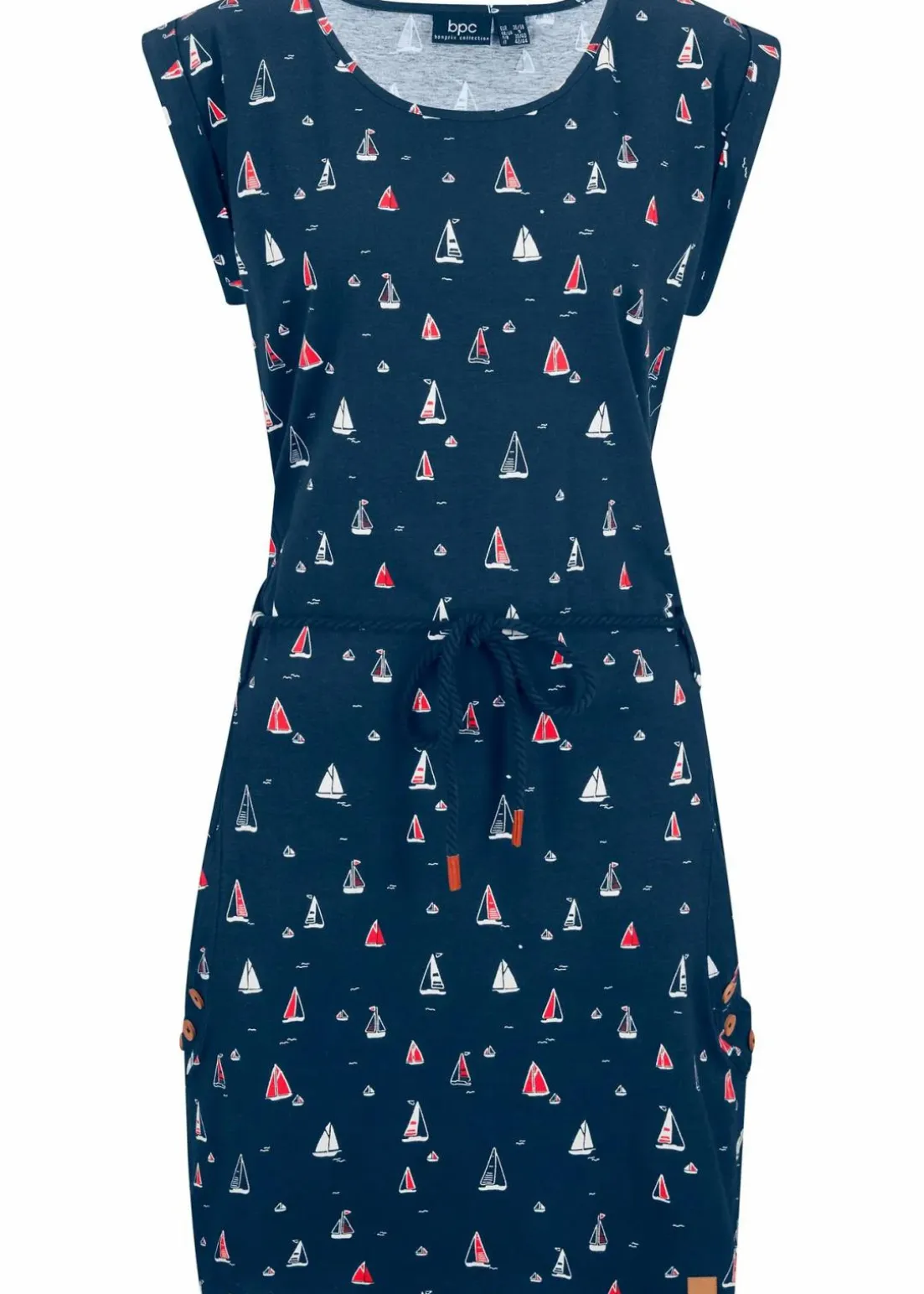 Shirtkleid mit Flügelärmeln und Druck