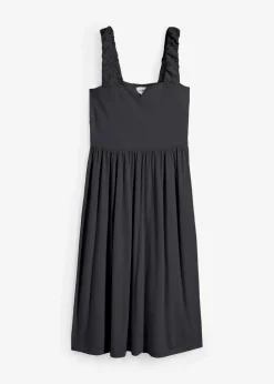 Shirtkleid mit leicht ausgestelltem Saum aus Baumwoll-Viskose-Mix